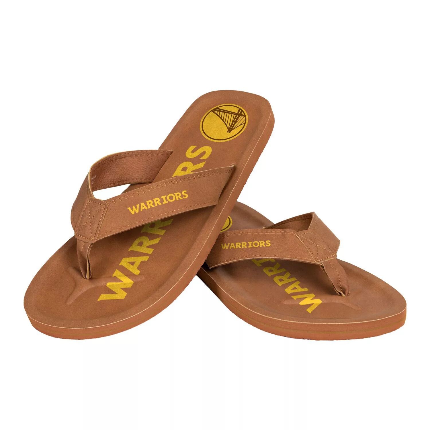 

Мужские сандалии FOCO Golden State Warriors Color Pop вьетнамки