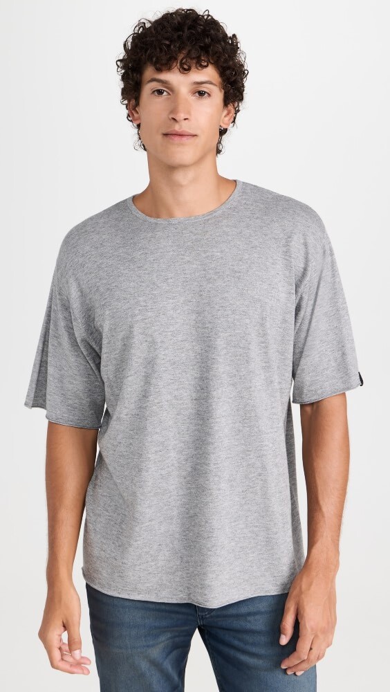 

Футболка Rag & Bone Reid Knit Merino, серый