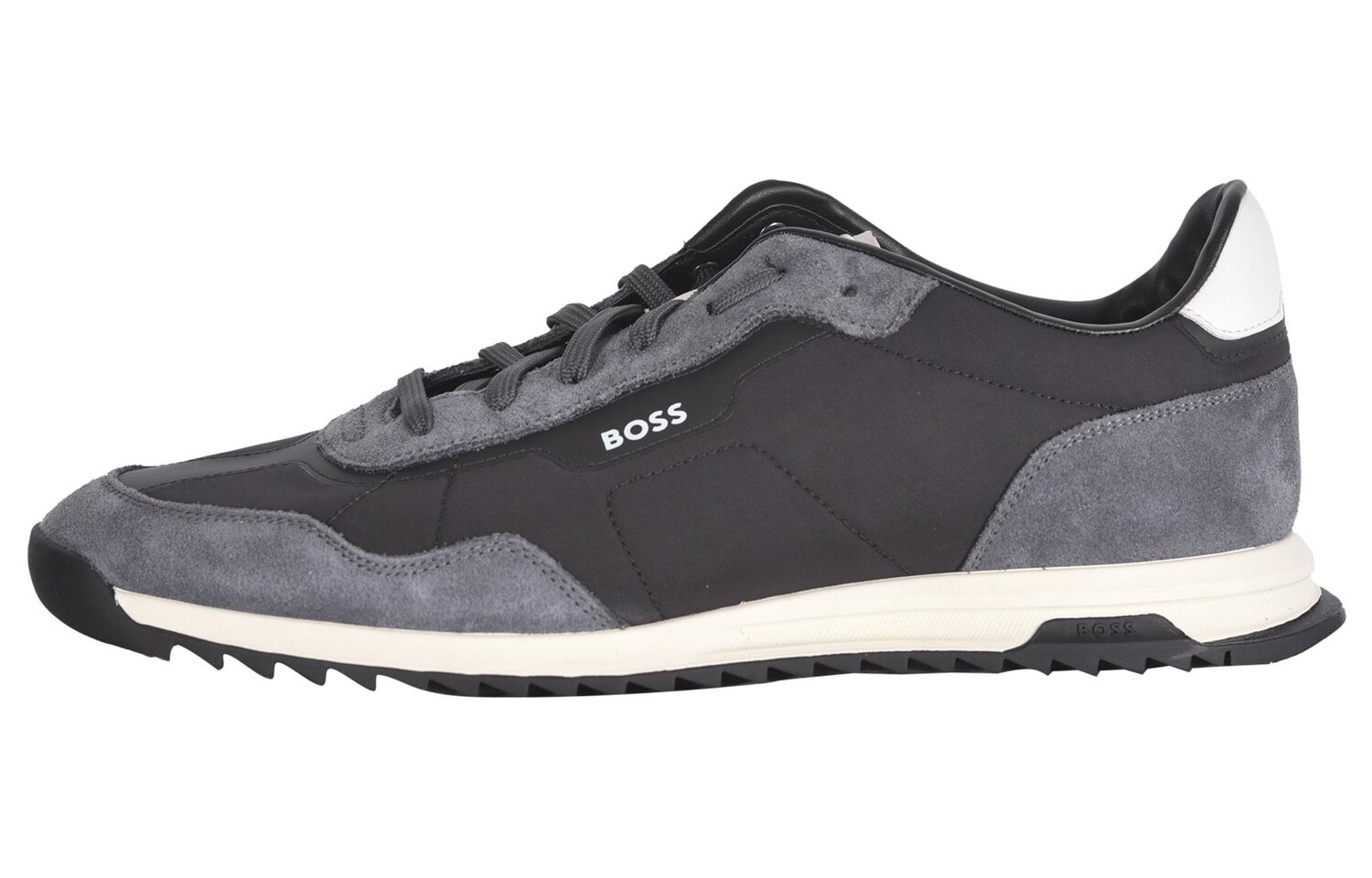 

Кроссовки BOSS Logo-print Low-top Sneakers, темно-серый