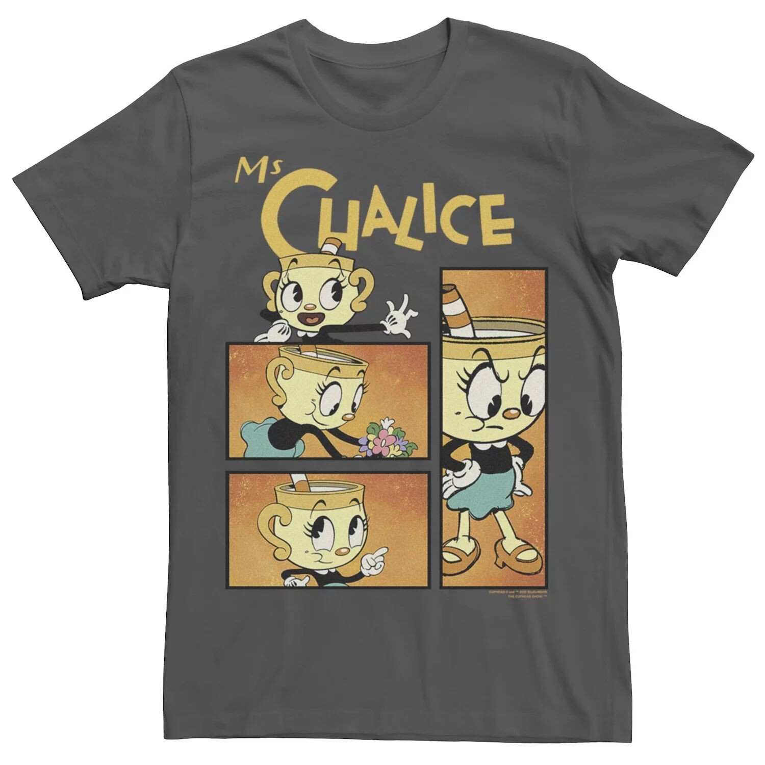 

Мужская футболка The Cuphead Show Ms Chalice Boxes Licensed Character