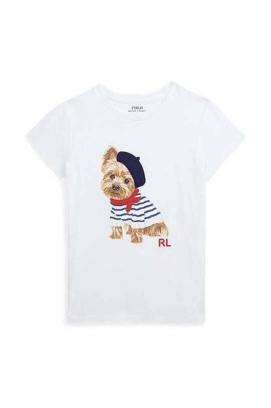 

Polo Ralph Lauren Детская хлопковая футболка, белый
