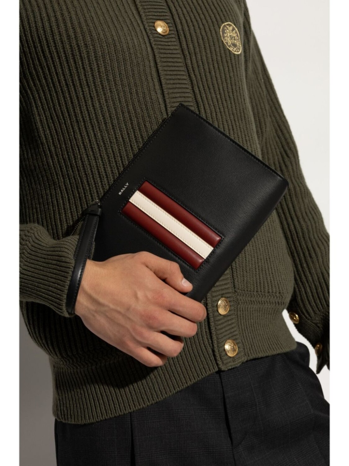 

Bally клатч с логотипом, черный