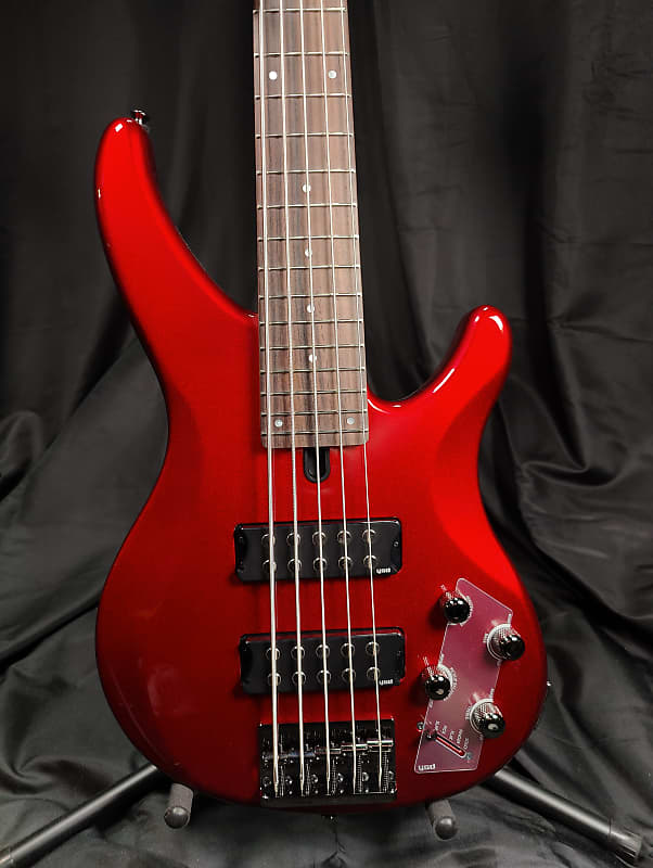 цена Басс гитара Yamaha TRBX305 CAR 5-String Electric Bass Guitar, Candy Apple Red