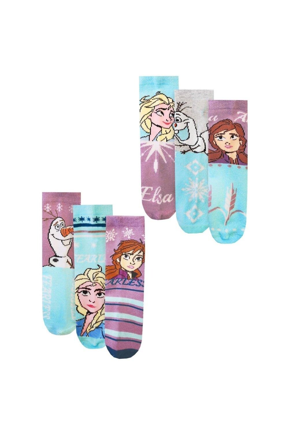 

Носки с персонажами (6 шт.) Frozen, мультиколор