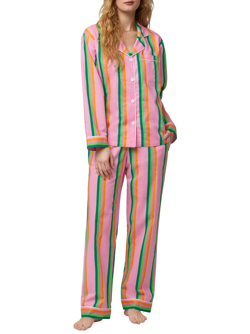 

Пижама BedHead x Trina Turk Полосатая длинная пижама BedHead Pajamas