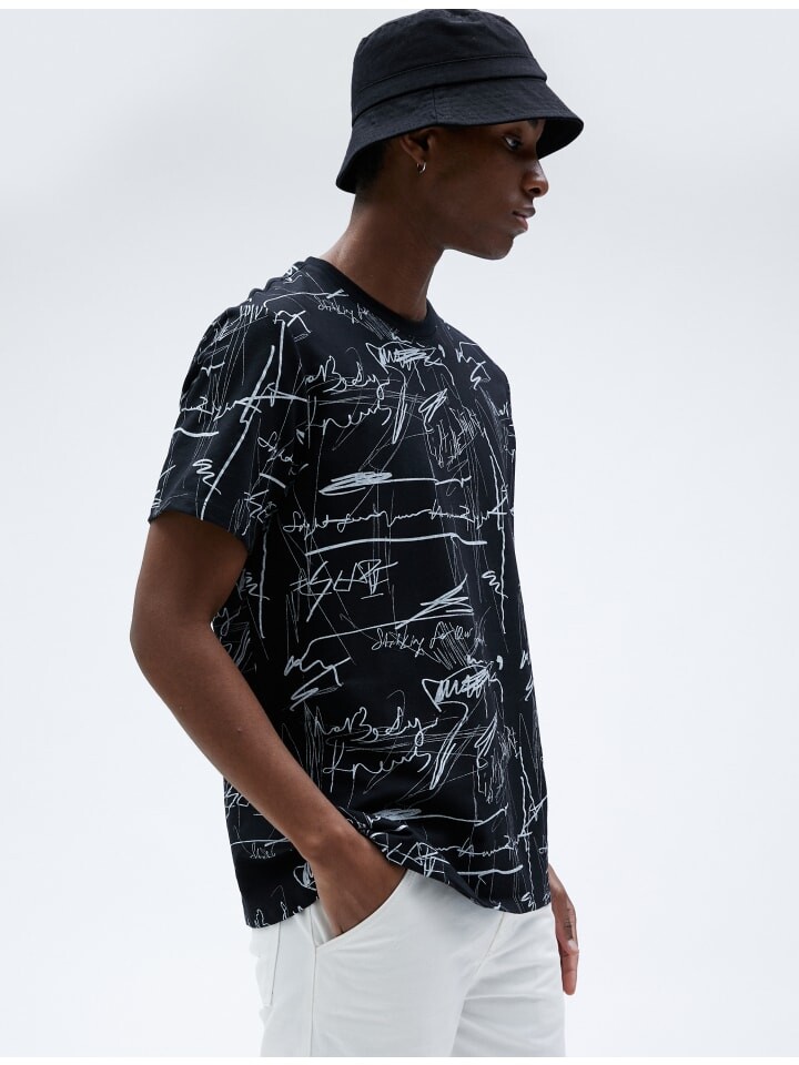 

Футболка KOTON T shirt, цвет schwarz gemustert