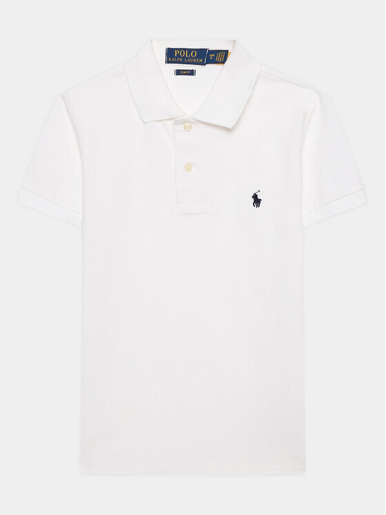 

Рубашка-поло узкого кроя Polo Ralph Lauren, белый