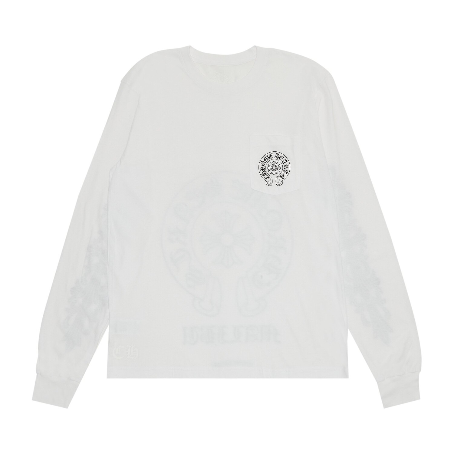 

Эксклюзивная футболка с длинным рукавом Chrome Hearts Malibu, цвет Белый