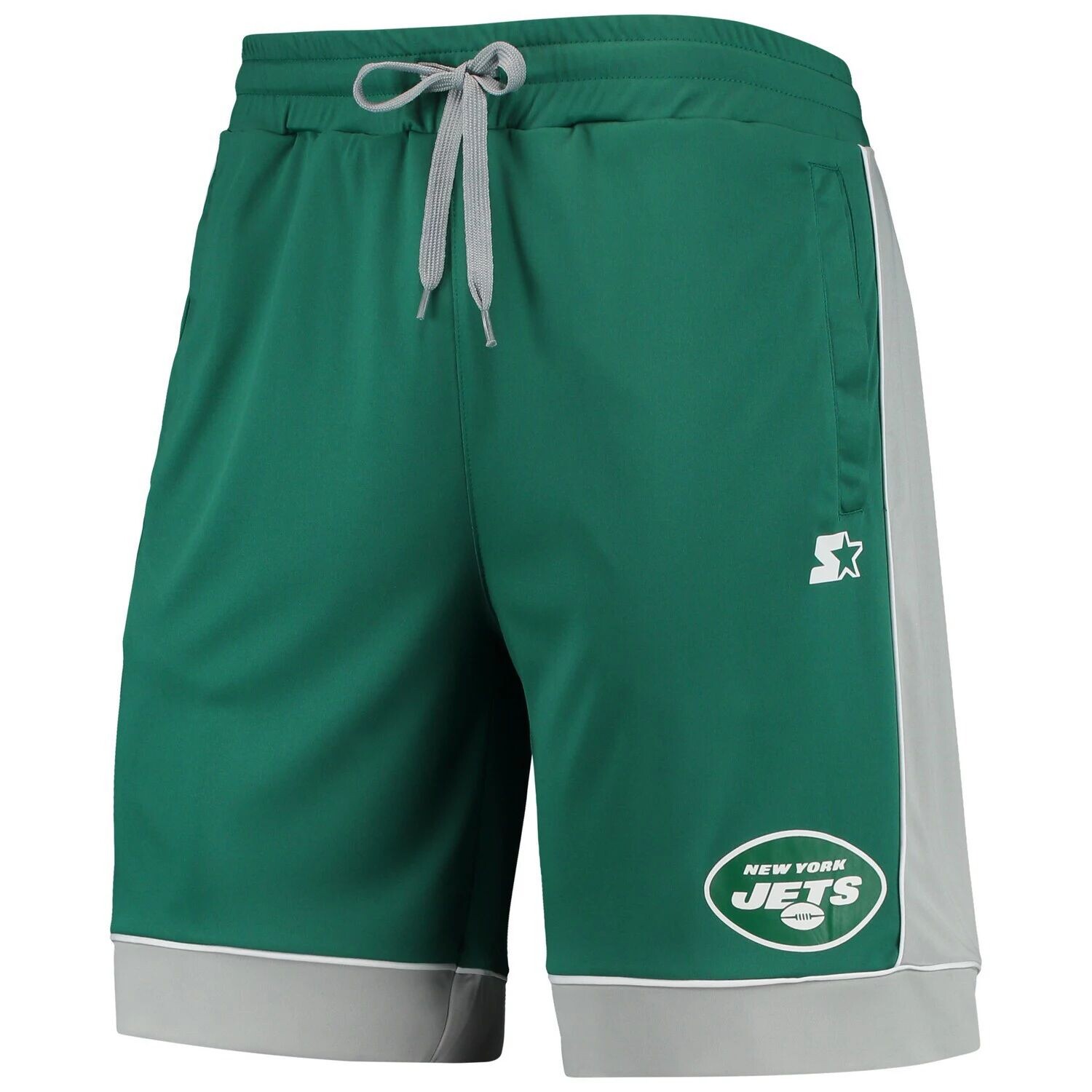 

Мужские зеленые/серые модные шорты, любимые фанатами New York Jets Starter