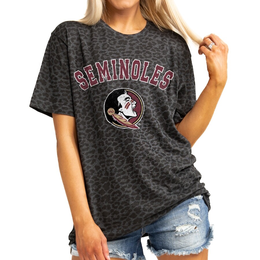 

Футболка с коротким рукавом Gameday Couture Florida State Seminoles, леопардовый