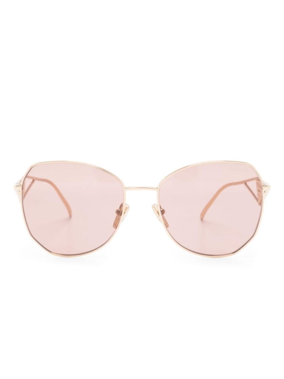 

Prada Eyewear солнцезащитные очки с логотипом, золотой