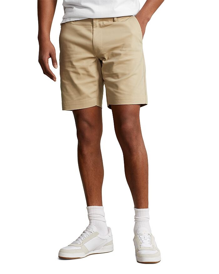 

7-дюймовые облегающие шорты Dobby Polo Ralph Lauren, бежевый