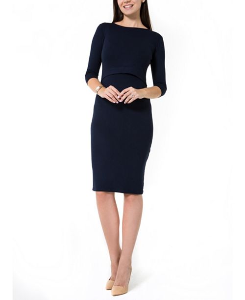 Платье для беременных/кормящих Grace Accouchée, цвет Blue легкая юбка для беременных accouchée цвет black