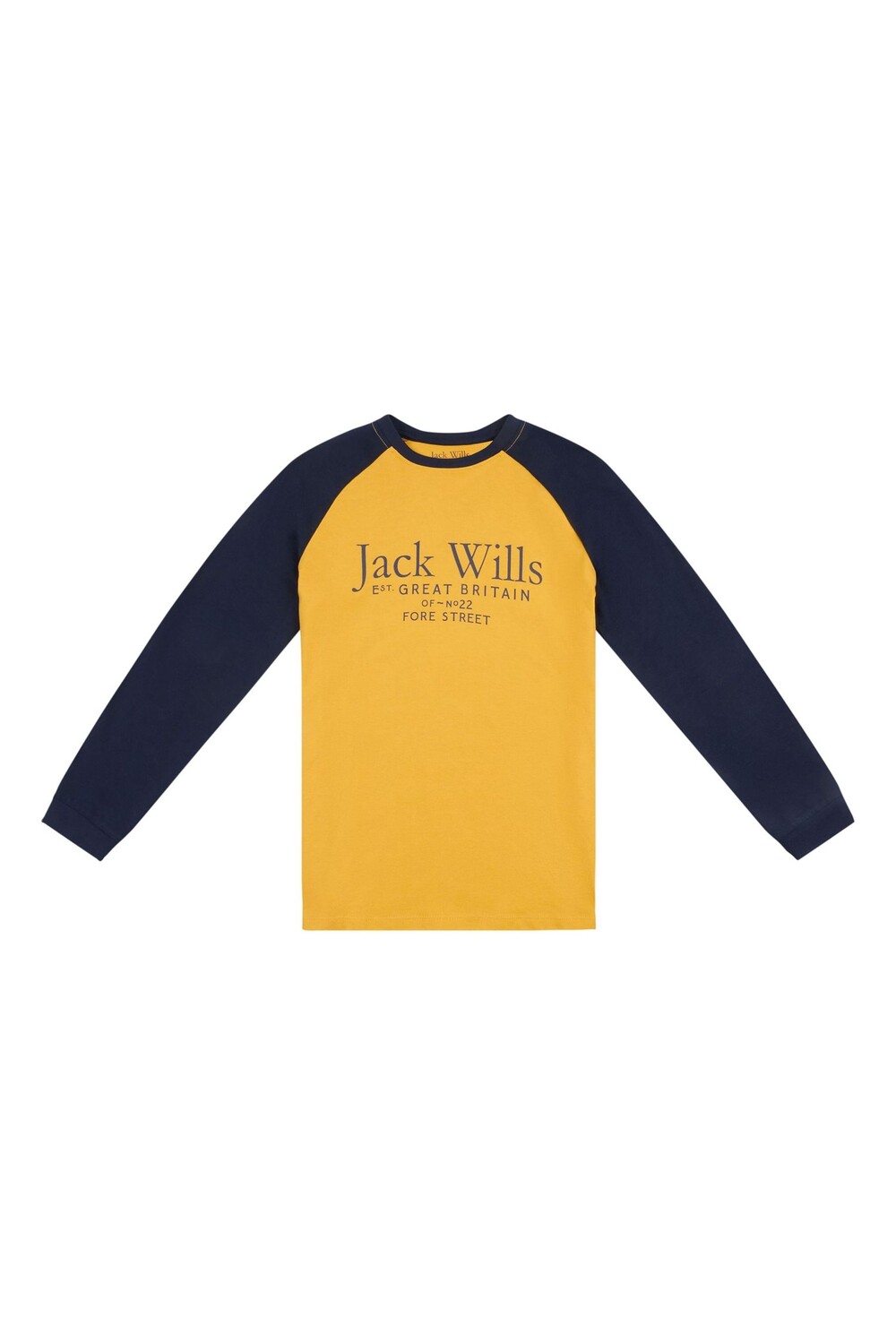 

Желтая футболка реглан Jack Wills, желтый