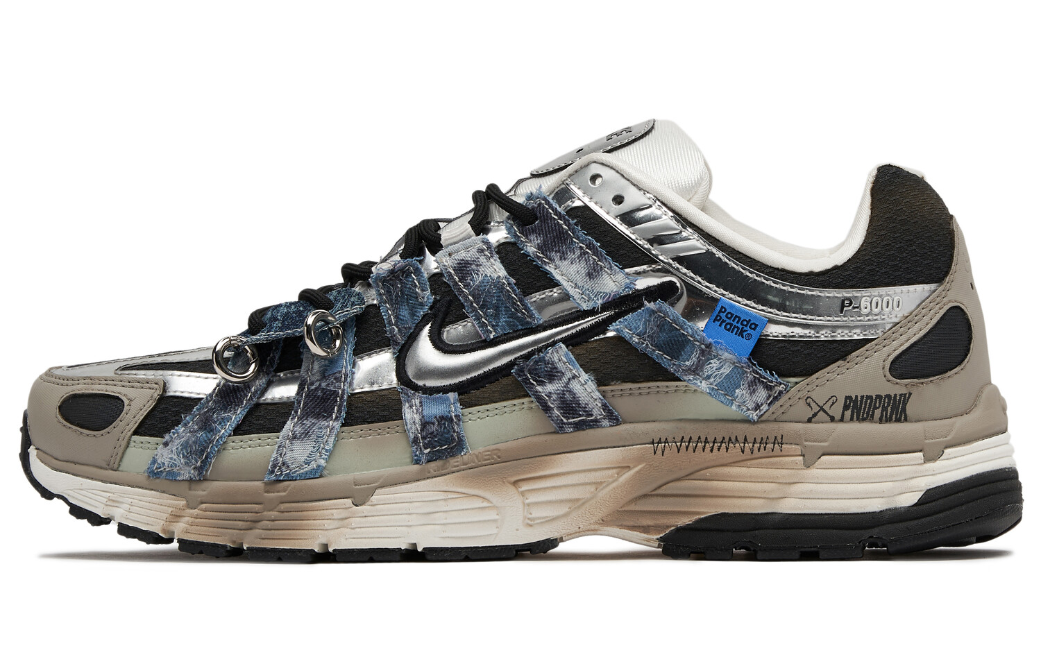 

Кроссовки мужские P-6000 с низким верхом, серый/черный/синий Nike