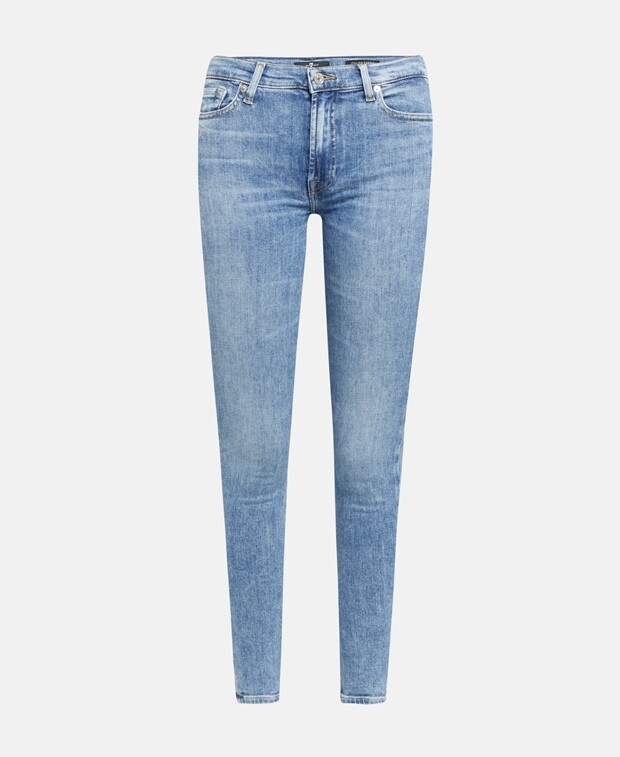 

Джинсы скинни 7 for all Mankind, светло-синий