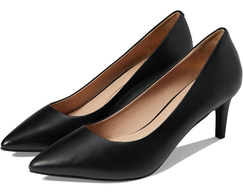 

Туфли Cole Haan Vandam Pump 65 mm, цвет Black Waterproof Leather