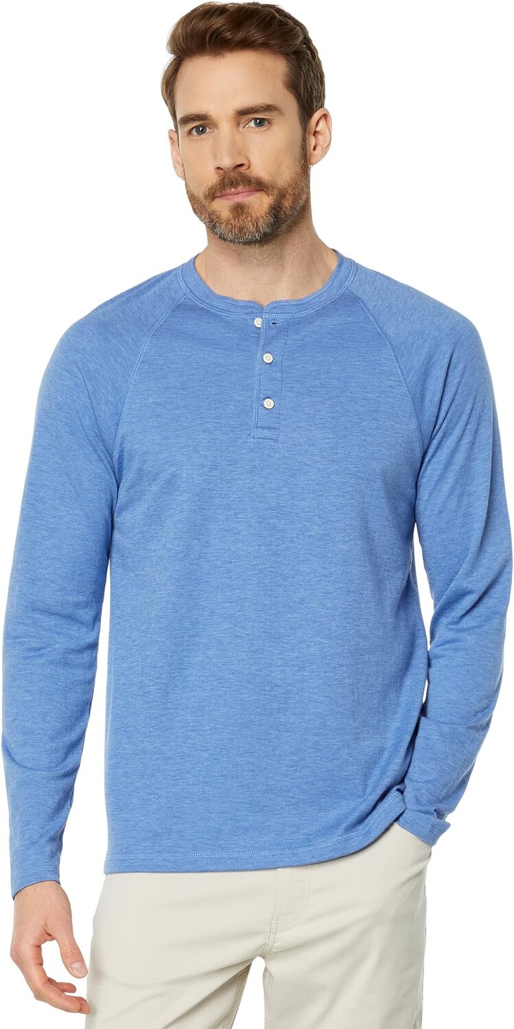 

Хенли Cloud с длинными рукавами Faherty, цвет Ultra Marine Heather