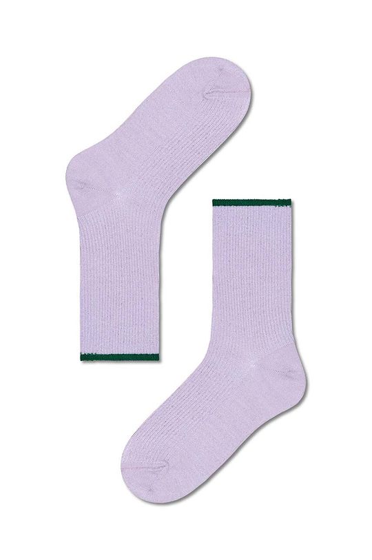 цена Носки Mariona Crew Happy Socks, фиолетовый