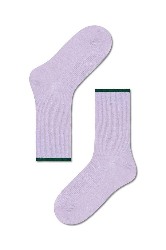 

Носки Mariona Crew Happy Socks, фиолетовый