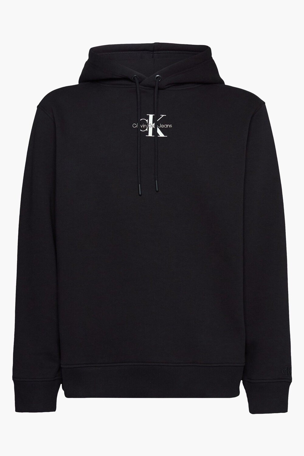 

Черное худи с монологом Calvin Klein Jeans, черный