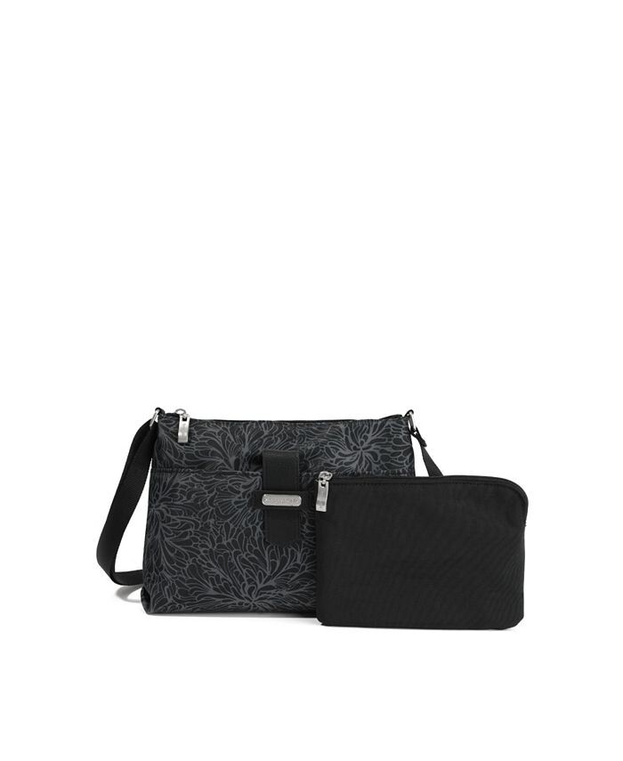 

Кроссбоди 2-в-1 с сумочкой Baggallini, цвет Midnight Blossom, Black