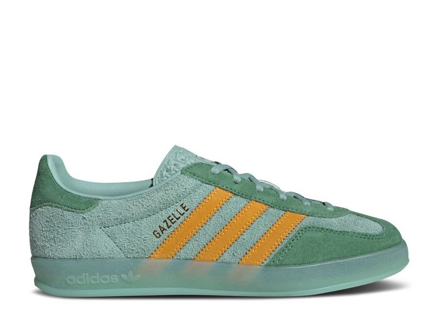 

Кроссовки adidas Wmns Gazelle Indoor, цвет Hazy Green Crew Yellow