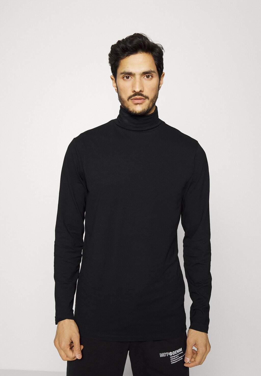 

Футболка с длинным рукавом Slhslim Rory Roll Neck Tee Selected, черный