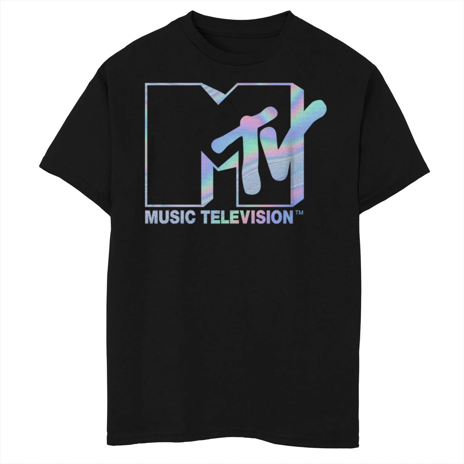 Футболка с голографическим логотипом MTV для мальчиков 8–20 лет Licensed Character футболка с логотипом mtv i want my mtv est 1981 для мальчиков 8–20 лет licensed character