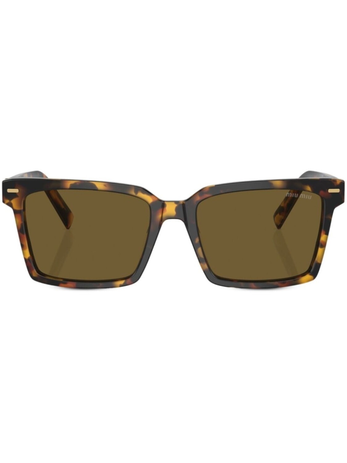 

Miu Miu Eyewear солнцезащитные очки в оправе черепаховой расцветки, коричневый