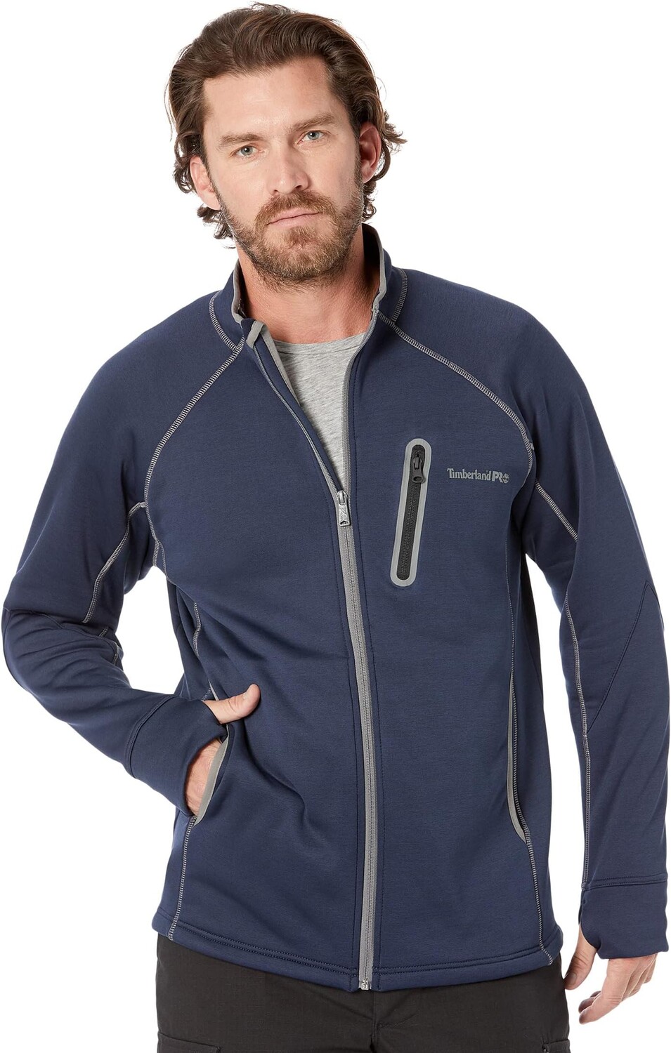 

Толстовка Reaxion Full Zip Fleece Timberland PRO, цвет Navy Heather