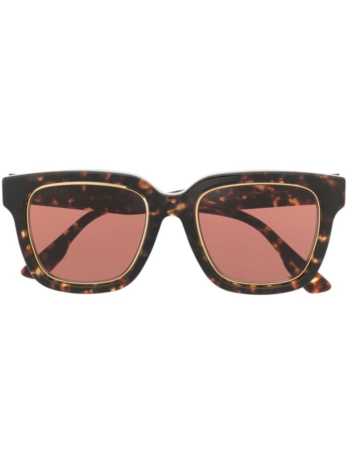 

Gucci Eyewear солнцезащитные очки в квадратной оправе, коричневый
