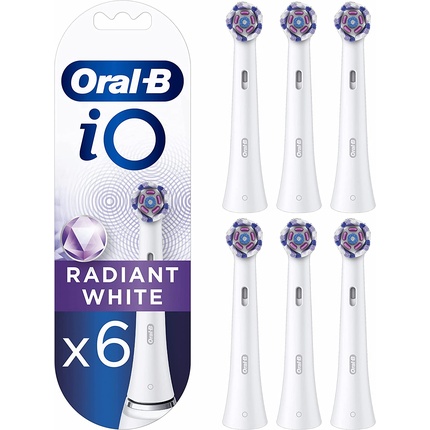 Насадка электрической зубной щетки Oral-B iO Radiant White со скошенной щетиной и полирующими лепестками