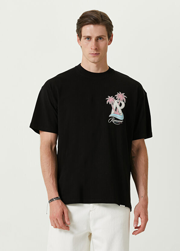 

Черная футболка с логотипом Represent, Черный