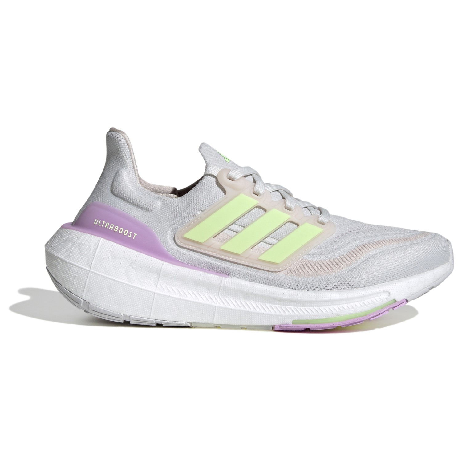 Беговая обувь Adidas Women's Ultraboost Light, цвет Crystal White/Green Spark/Bliss Lilac