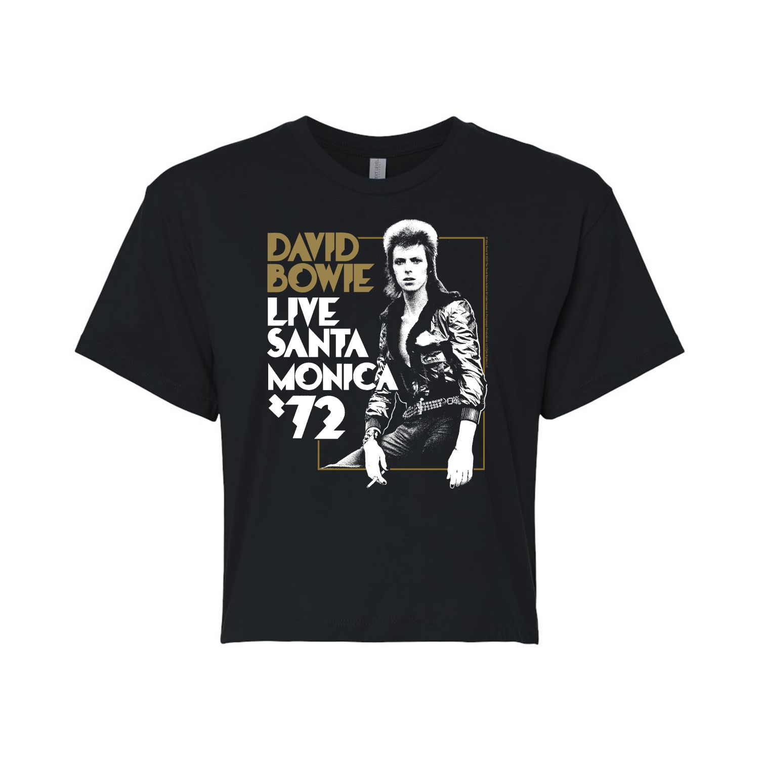 Укороченная футболка David Bowie Santa Monica для юниоров Licensed Character david bowie live santa monica 72
