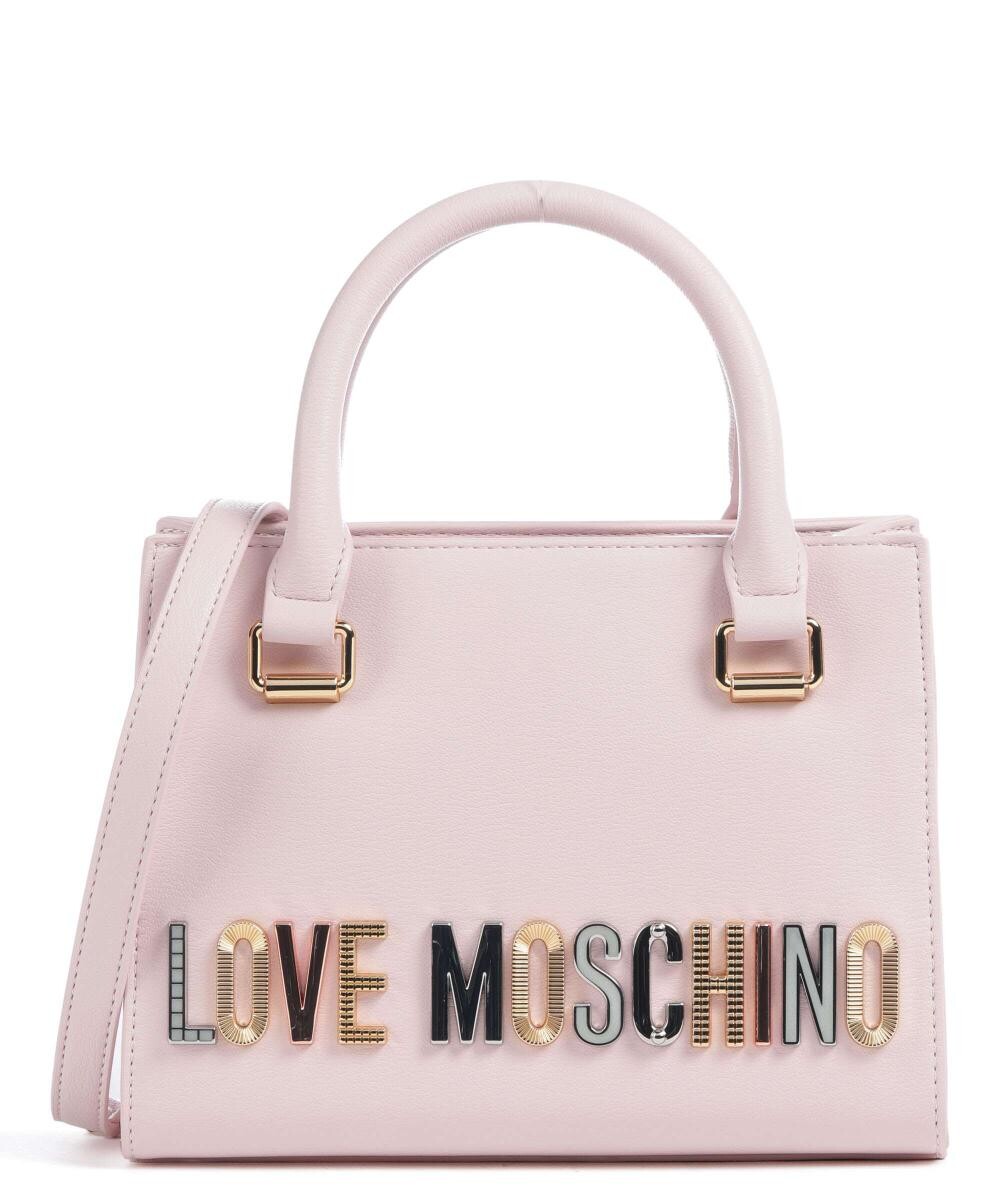 

Красочная сумка с логотипом из искусственной кожи Love Moschino, розовый