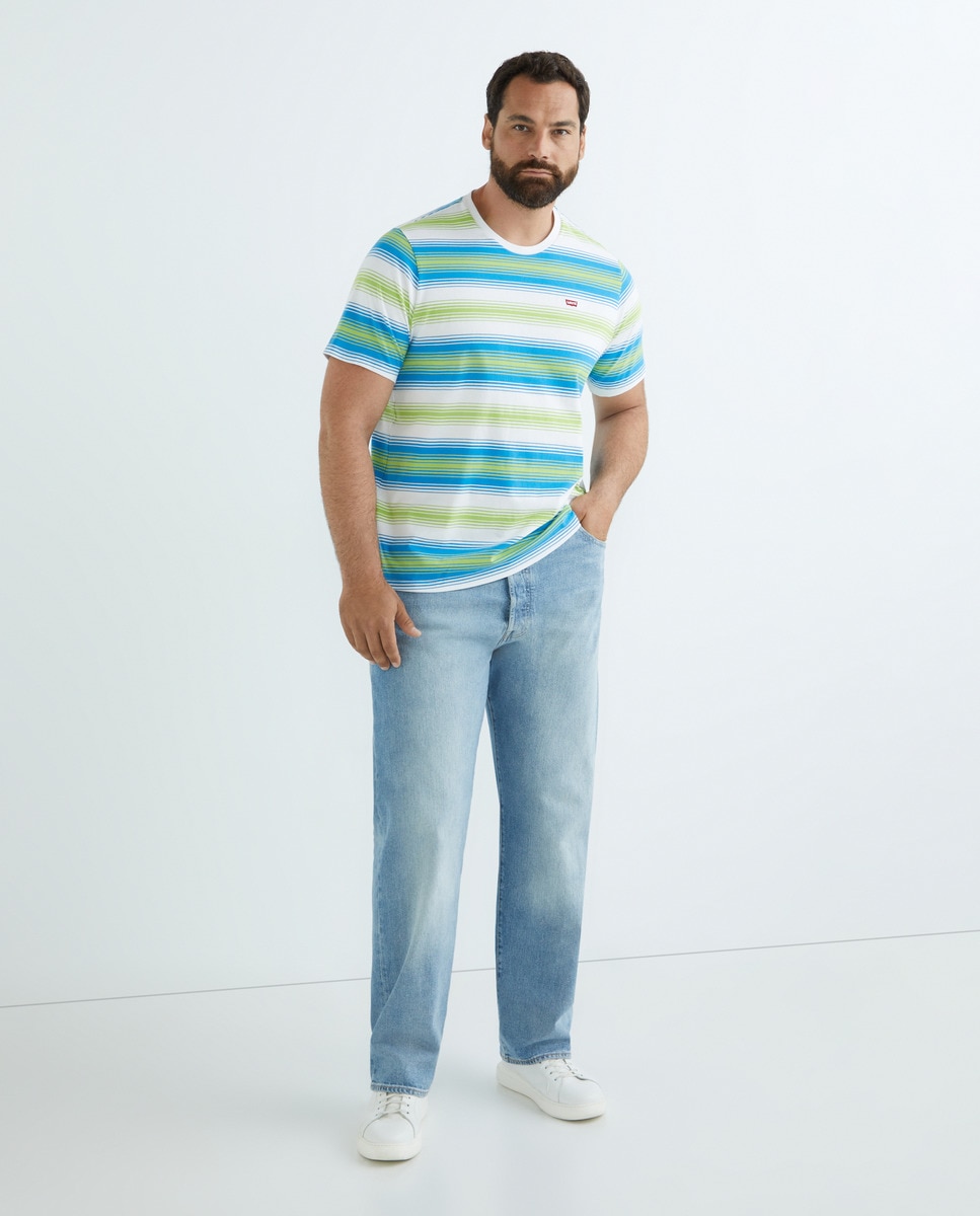 501 Оригинальные мужские джинсы большого размера Levi's, светло-синий