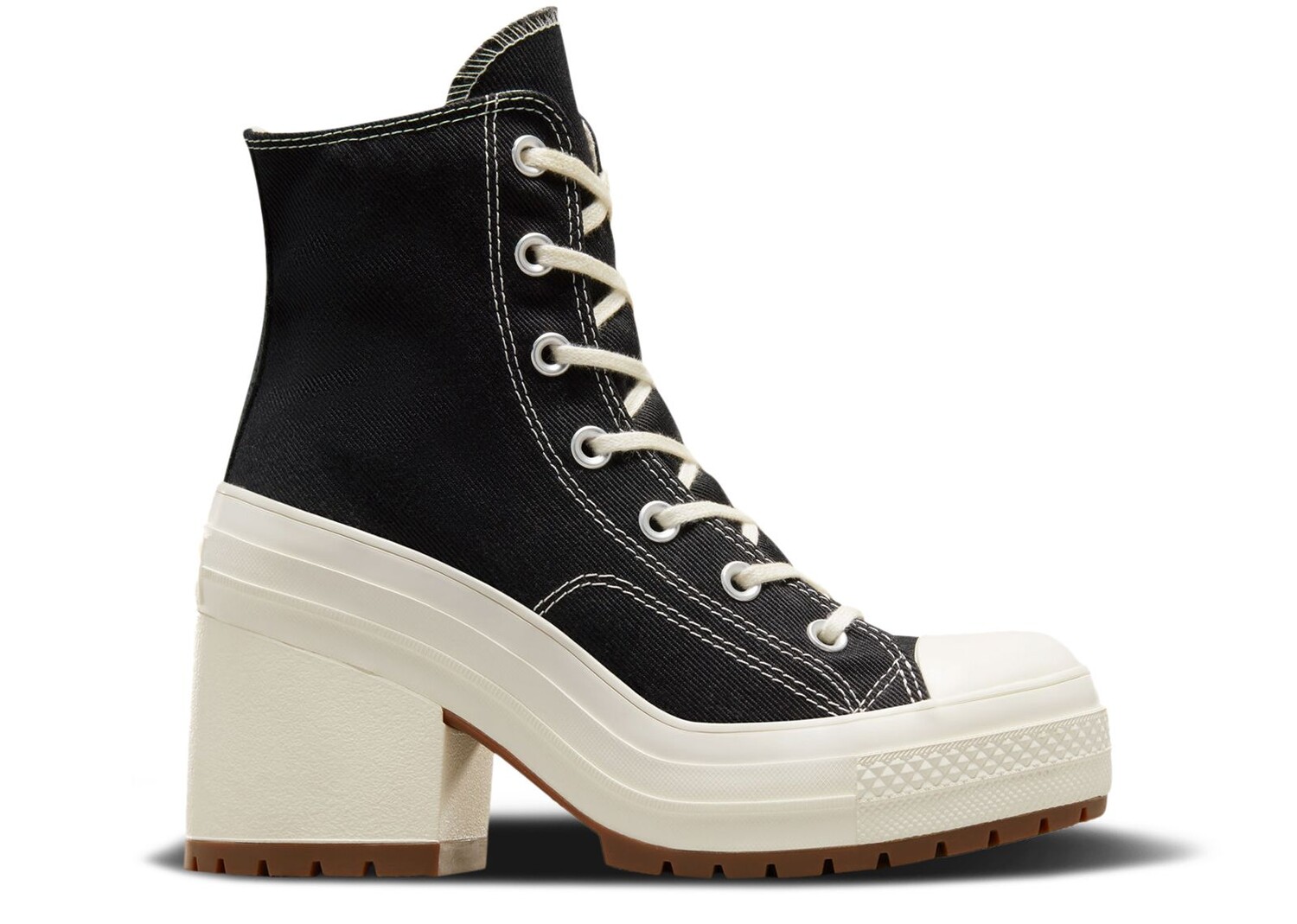 Кроссовки Converse Chuck 70 De Luxe Heel High 'Black Egret', черный кроссовки wmns chuck 70 de luxe wedge black egret черный