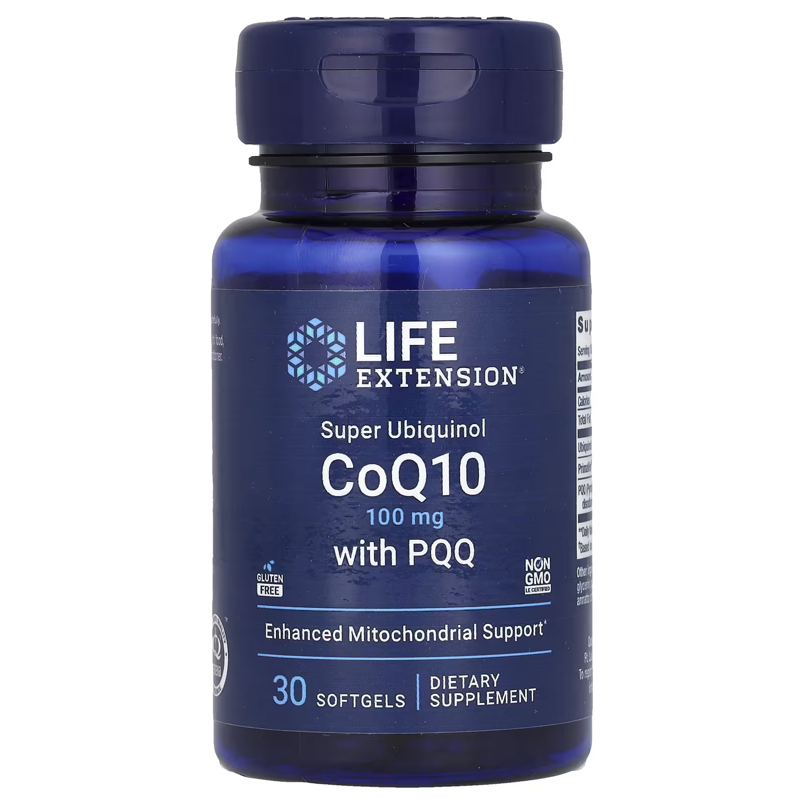 Убихинол Life Extension CoQ10 & PQQ 100 мг, 30 таблеток коэнизм coq10 country life 100 мг 120 таблеток