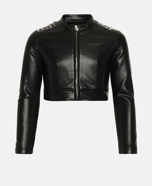 

Кожаная куртка Guess, черный