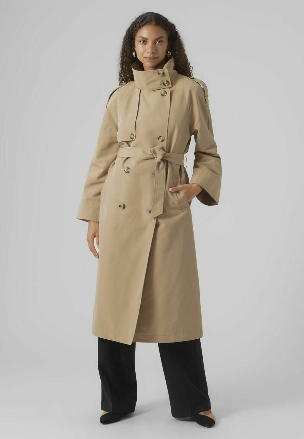 

Тренч TAYLOR BOOS WCP Vero Moda, цвет travertine