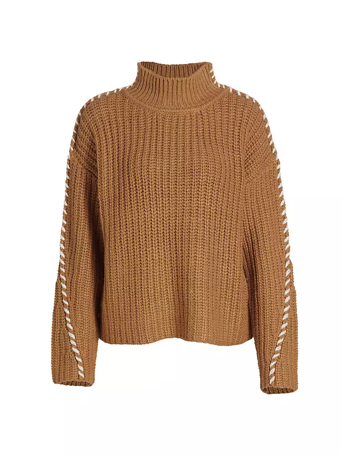 

Свободная водолазка Whipstitch Design History, цвет camel ecru