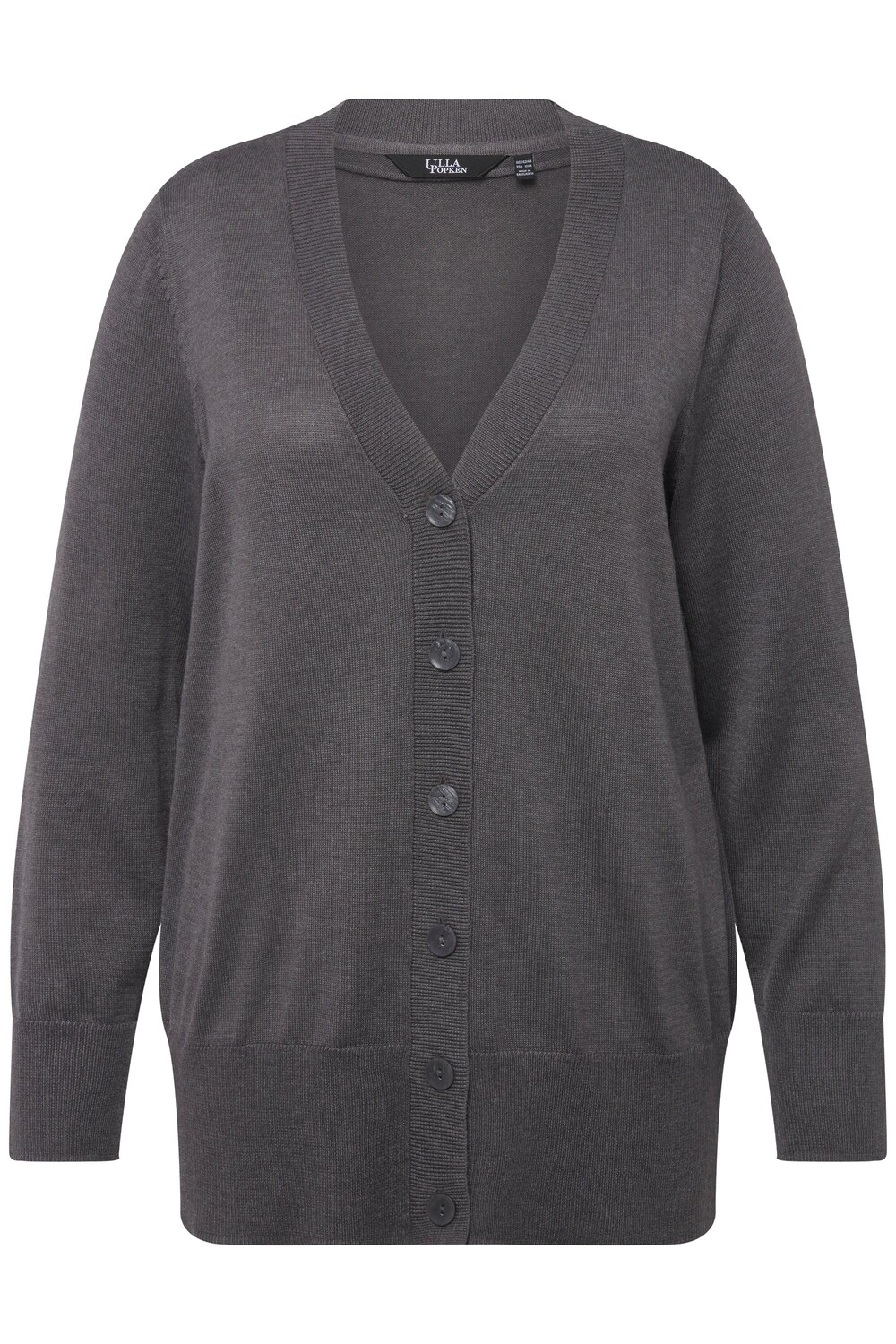 

Толстовка Ulla Popken Strickjacke, цвет mittel grau melange