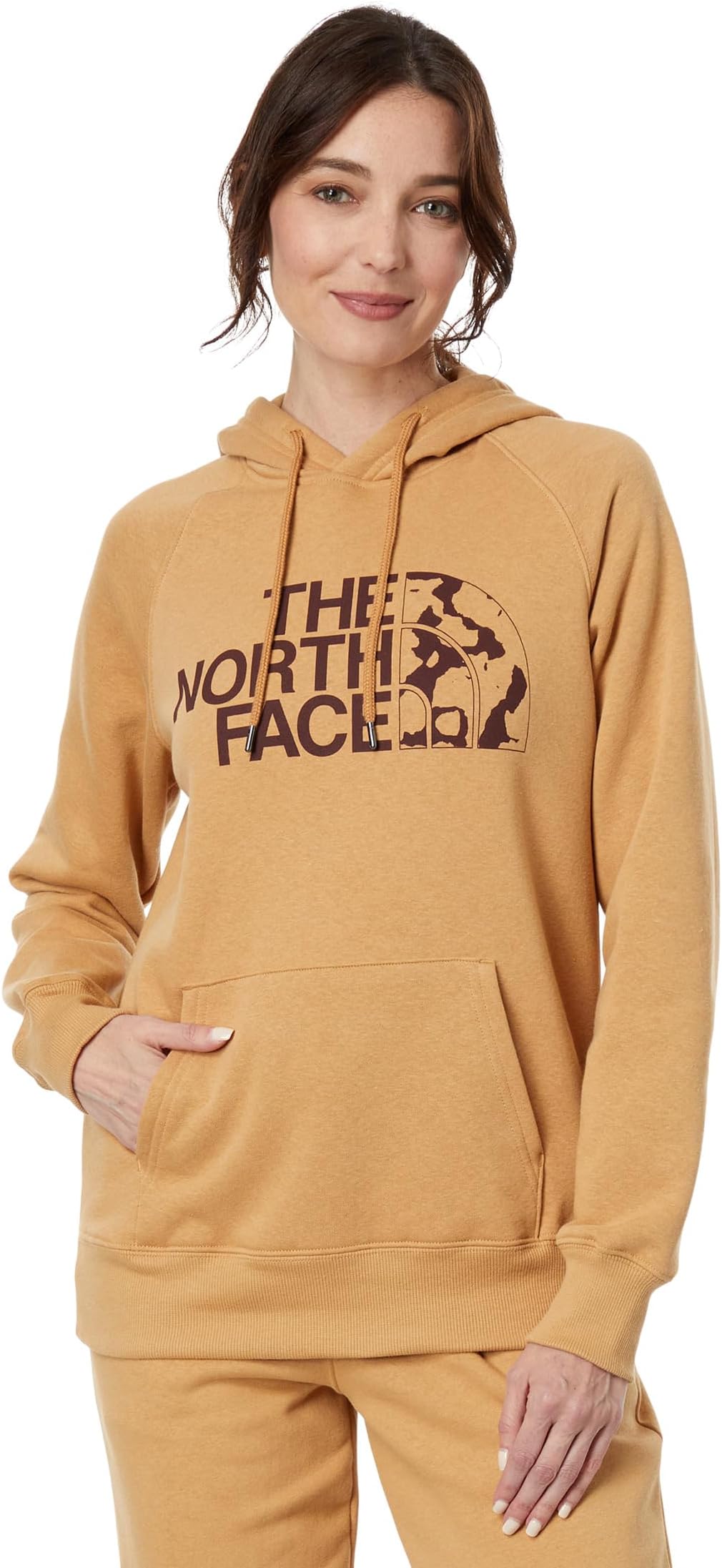Пуловер с капюшоном и полукуполом The North Face, цвет Almond Butter куртка the north face heritage stuffed coach цвет almond butter