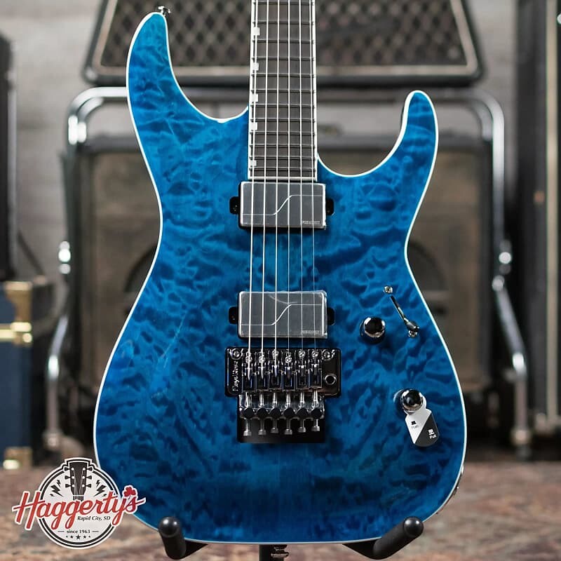 

Электрогитара ESP LTD MH-1000 QM Electric Guitar - Black Ocean