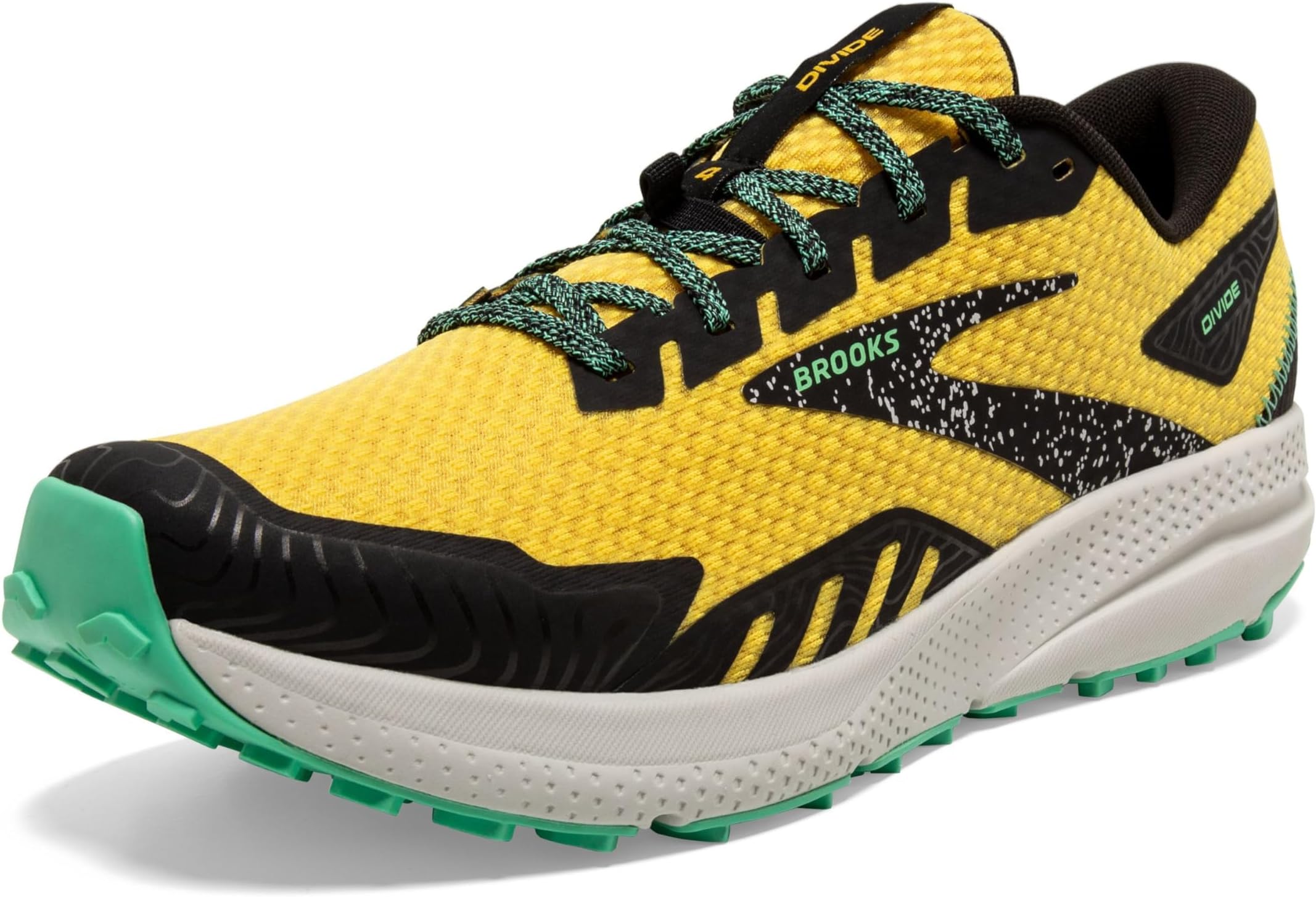 Кроссовки Divide 4 Brooks, цвет Lemon Chrome/Black/Spring Bud