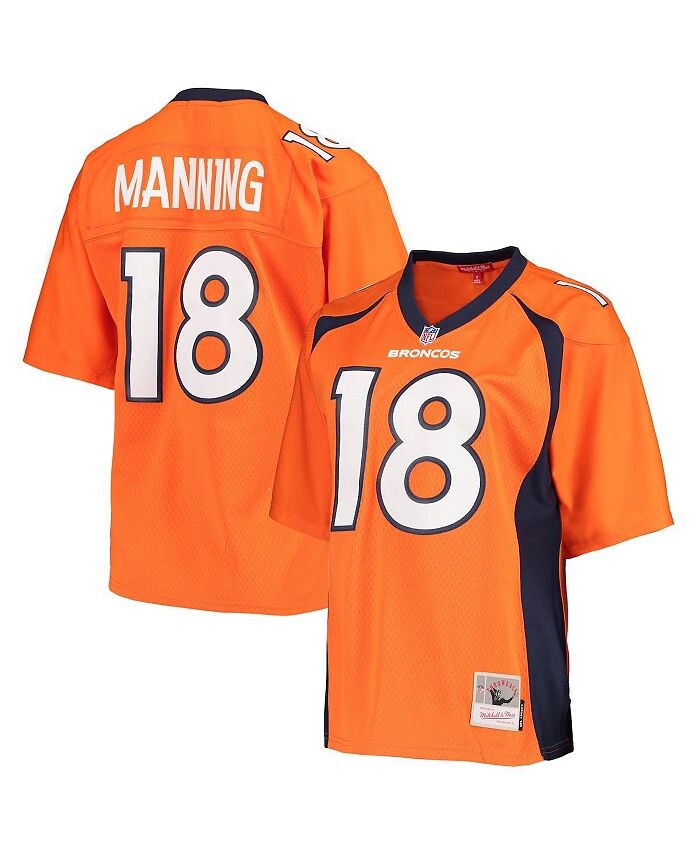 

Женская футболка игрока Peyton Manning Orange Denver Broncos Legacy Replica Mitchell & Ness, оранжевый