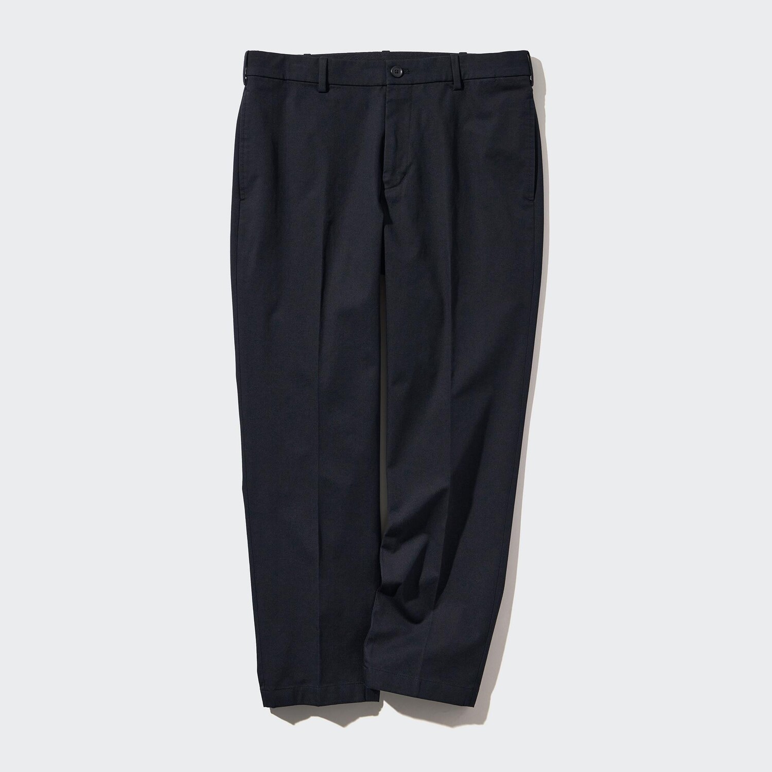 

Брюки UNIQLO из хлопка удлиненные, темно-синий