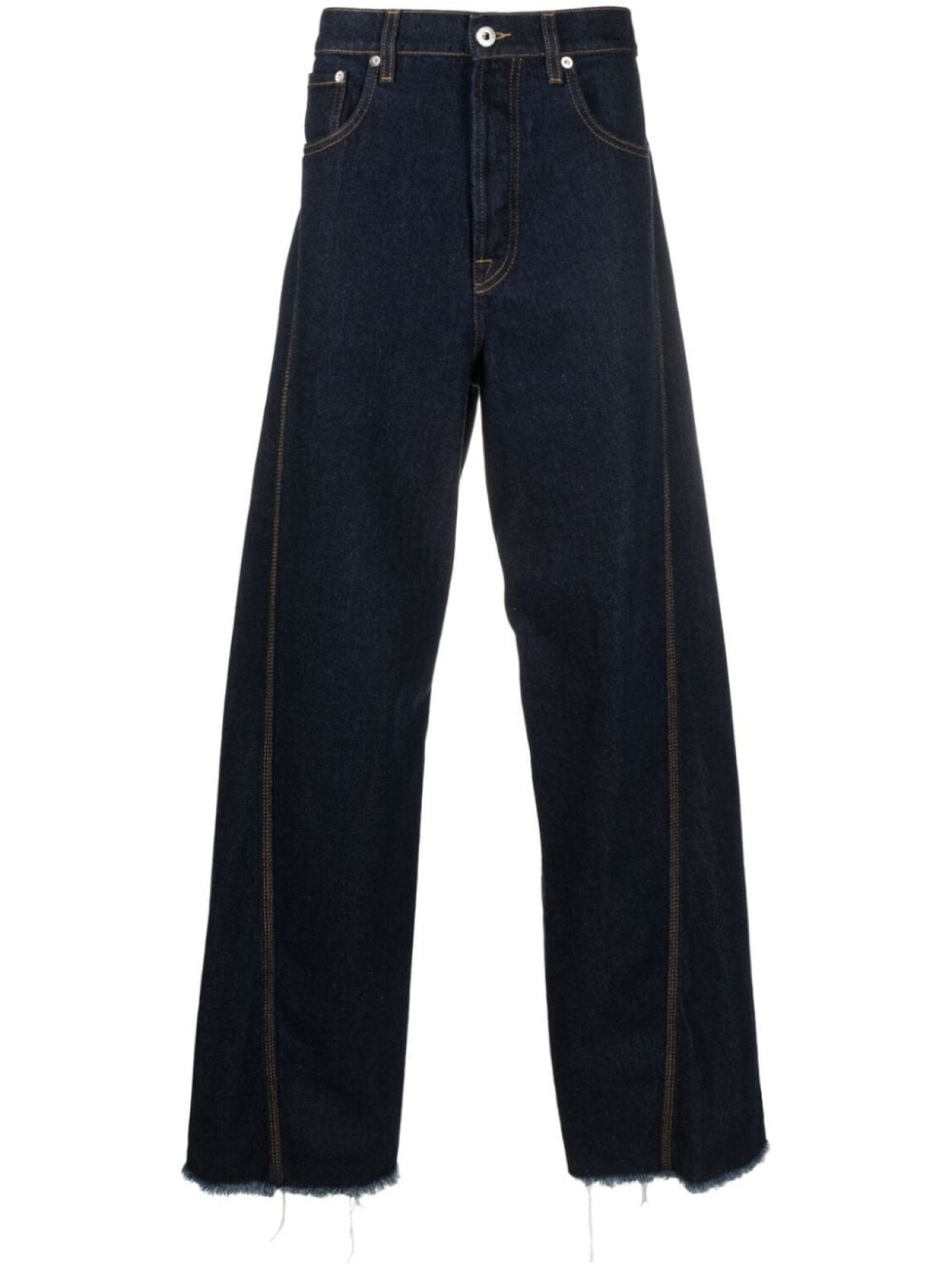 Lanvin широкие джинсы Twisted, синий